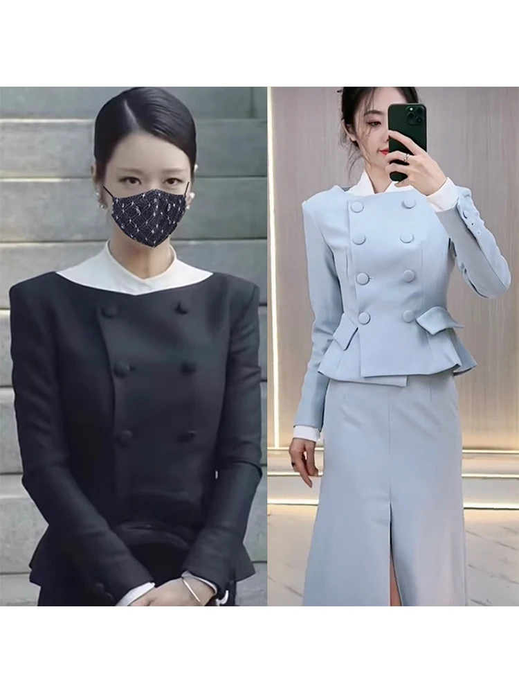 Bla Slim Fit Suit Dr Top Coat And f Skirt Tailored Outfit Eve Set Small Western Sle Long Sve round Ne Dr
Bla Slim Fit Suit Dr Top Coat And f Skirt Tailored Outfit Eve Set Small Western Sle Long Sve round Ne Dr