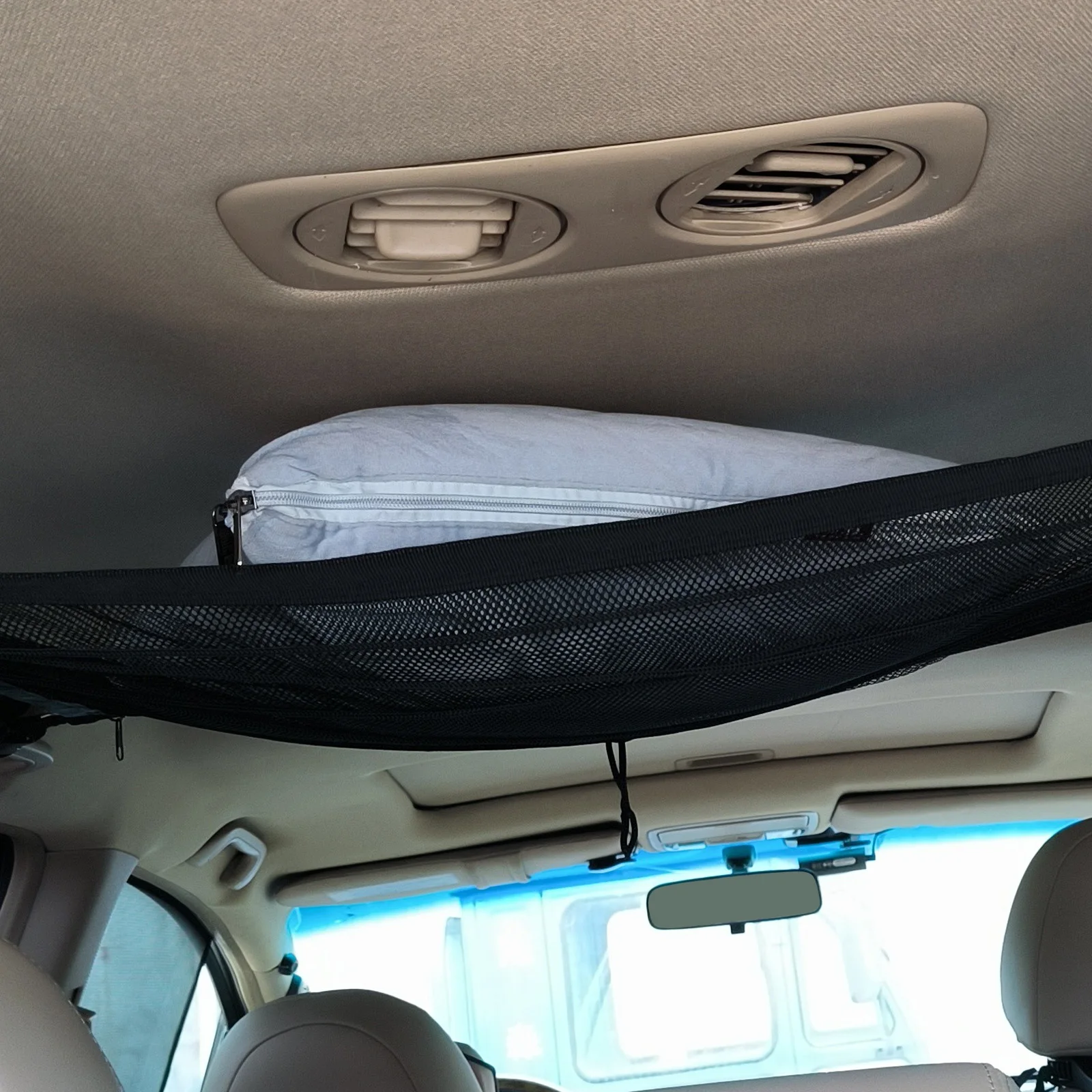 Car Roof Storage Net Large Capacity Wear Resistant Splashproof Double Zipper Drawstring Mesh Bag Trunk Car Door ganizer Suv
Car Roof Storage Net Large Capacity Wear Resistant Splashproof Double Zipper Drawstring Mesh Bag Trunk Car Door ganizer Suv