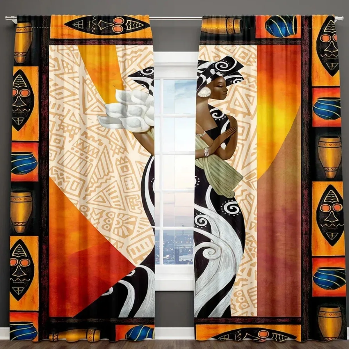 3D Cheap Modern Luxury African Woman Sheer Thin Shading Curtain for Window Living Room Bedroom Kitchen Treatment Rod Pocket
3D Cheap Modern Luxury African Woman Sheer Thin Shading Curtain for Window Living Room Bedroom Kitchen Treatment Rod Pocket