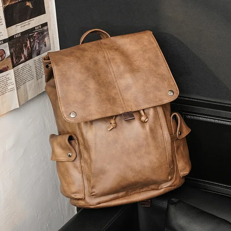 Fashion Student Schoolbag Computer Bag Luxury Leather Men Backpack Outdoor High Capacity Travel Backpacks Men Multi-pocket Bags
Fashion Student Schoolbag Computer Bag Luxury Leather Men Backpack Outdoor High Capacity Travel Backpacks Men Multi-pocket Bags