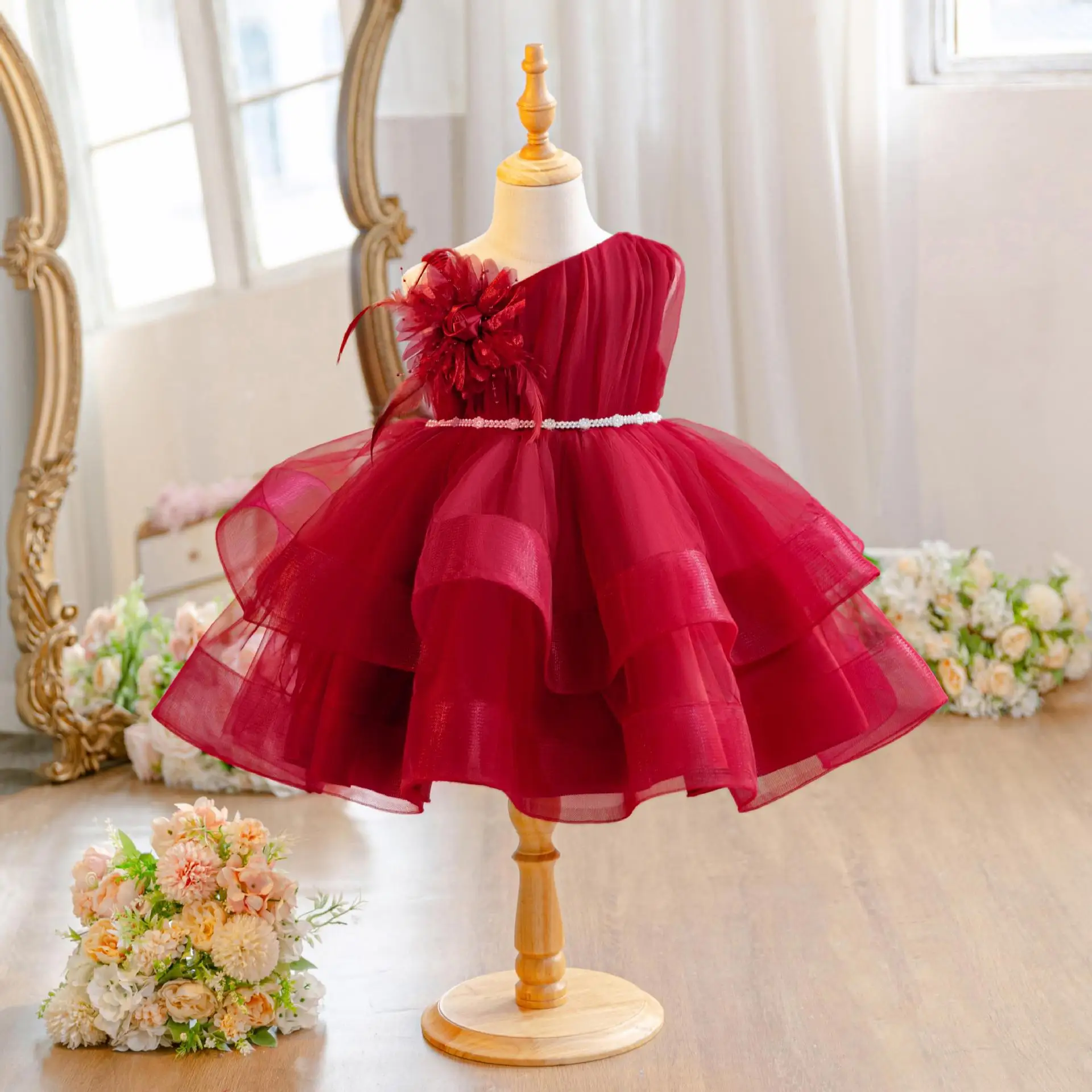 HETISO Kids Birthday Wedding Dress Ceremony Party Ball Gown For Girl Tulle Layered Flower Children's Dresses 1-5 Years
HETISO Kids Birthday Wedding Dress Ceremony Party Ball Gown For Girl Tulle Layered Flower Children's Dresses 1-5 Years