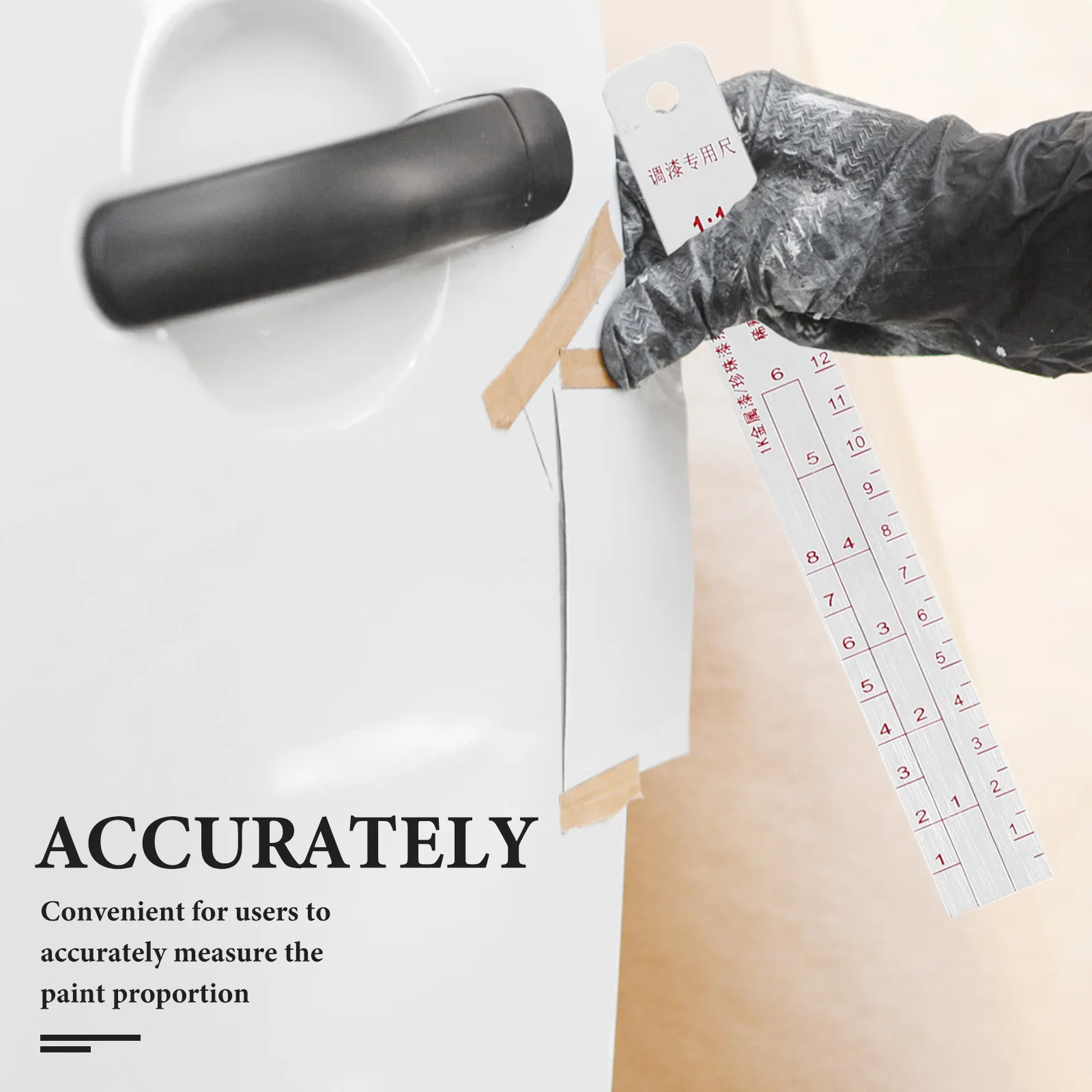2pcs Paint Mixing Ruler Scale Stainless Steel Coating Measurement Tools Vehicle Repair Accessories Set Car Painting Color Ratio
2pcs Paint Mixing Ruler Scale Stainless Steel Coating Measurement Tools Vehicle Repair Accessories Set Car Painting Color Ratio