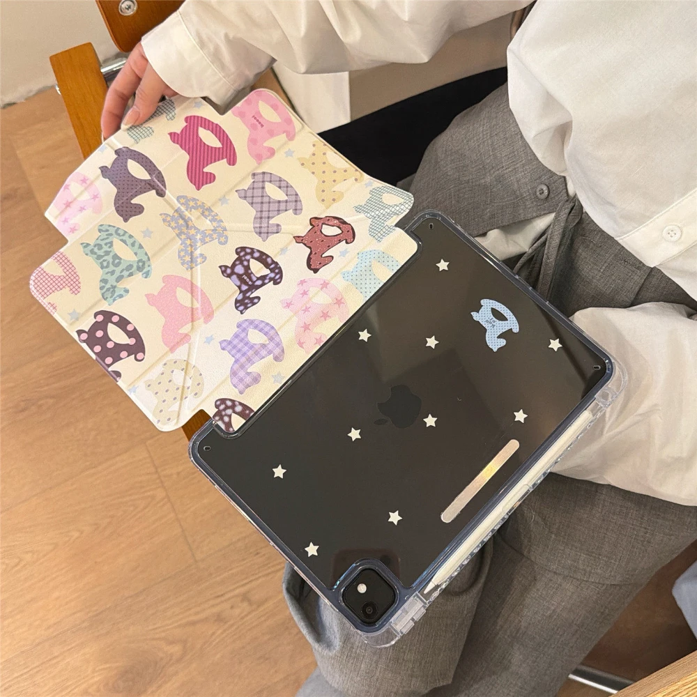 Korean Ins Colorful Striped Wooden Horse Cover For iPad Pro 13 11th M5 M4 12.9 A16 10 8 7 9th 10th Air 11 M2 M3 Mini Tablet Case
Korean Ins Colorful Striped Wooden Horse Cover For iPad Pro 13 11th M5 M4 12.9 A16 10 8 7 9th 10th Air 11 M2 M3 Mini Tablet Case