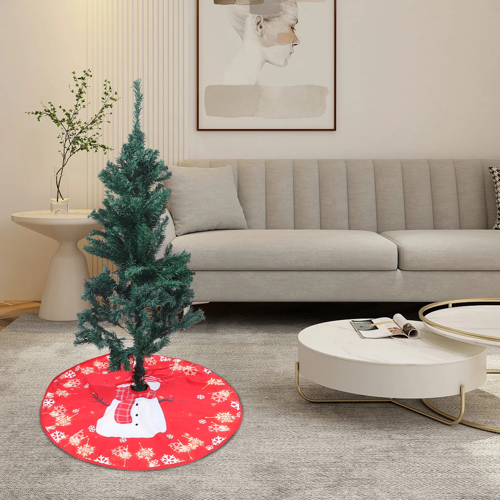 Christmas Tree Skirt Cloth Xmas Decor Farmhouse Holiday Party Supply Under Tree Mat Lightweight Portable Indoor Outdoor Use
Christmas Tree Skirt Cloth Xmas Decor Farmhouse Holiday Party Supply Under Tree Mat Lightweight Portable Indoor Outdoor Use