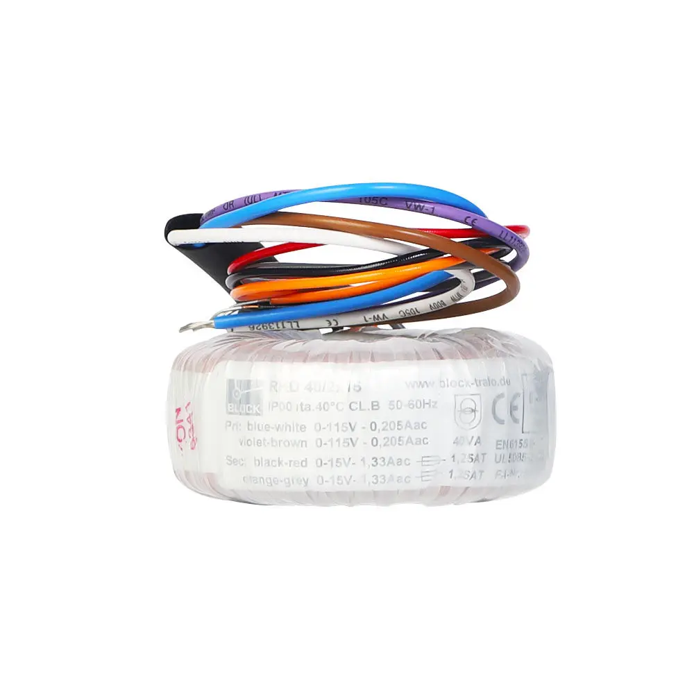 German Block RKD series 40W dual 12V 15V 18V 24V toroidal transformer 30VA toroidal transformer
German Block RKD series 40W dual 12V 15V 18V 24V toroidal transformer 30VA toroidal transformer