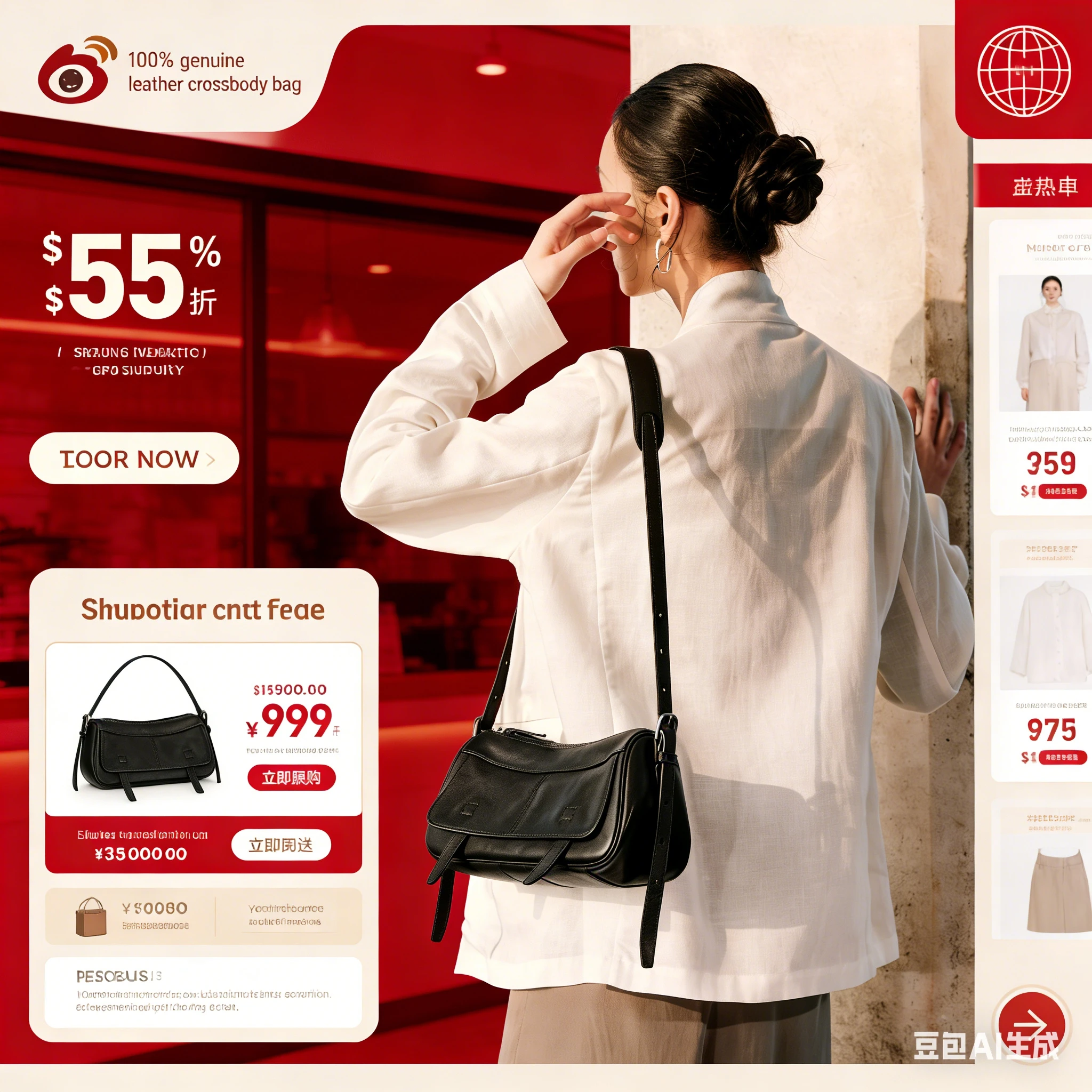 Women's Fashion Genuine Leather Crossbody Bag Lightweight Shoulder Bag Daily Messenger Bag For Ladies Casual Commuter Gift
Women's Fashion Genuine Leather Crossbody Bag Lightweight Shoulder Bag Daily Messenger Bag For Ladies Casual Commuter Gift