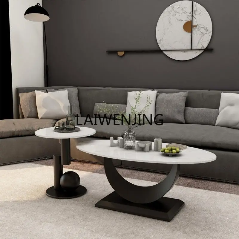 HLZ oval coffee table side table combination living room small apartment tea table household simple style
HLZ oval coffee table side table combination living room small apartment tea table household simple style