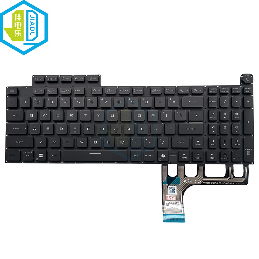 US English Laptop Buckle Backlight Keyboard For ASUS ROG Strix G18 2025 G815 AI version Notebook Keyboard Replacement