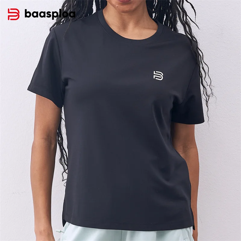 Baasploa Women Short Sleeve Sports Running Breathable Quick Drying T-Shirt Comfortable Stretch Training T-Shirt for Women
Baasploa Women Short Sleeve Sports Running Breathable Quick Drying T-Shirt Comfortable Stretch Training T-Shirt for Women