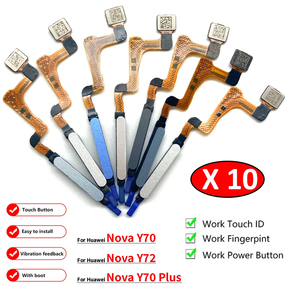 10Pcs, Fingerprint Sensor Home Return Key Menu Button Flex Ribbon Cable For Huawei Nova Y70 Plus Y72
10Pcs, Fingerprint Sensor Home Return Key Menu Button Flex Ribbon Cable For Huawei Nova Y70 Plus Y72