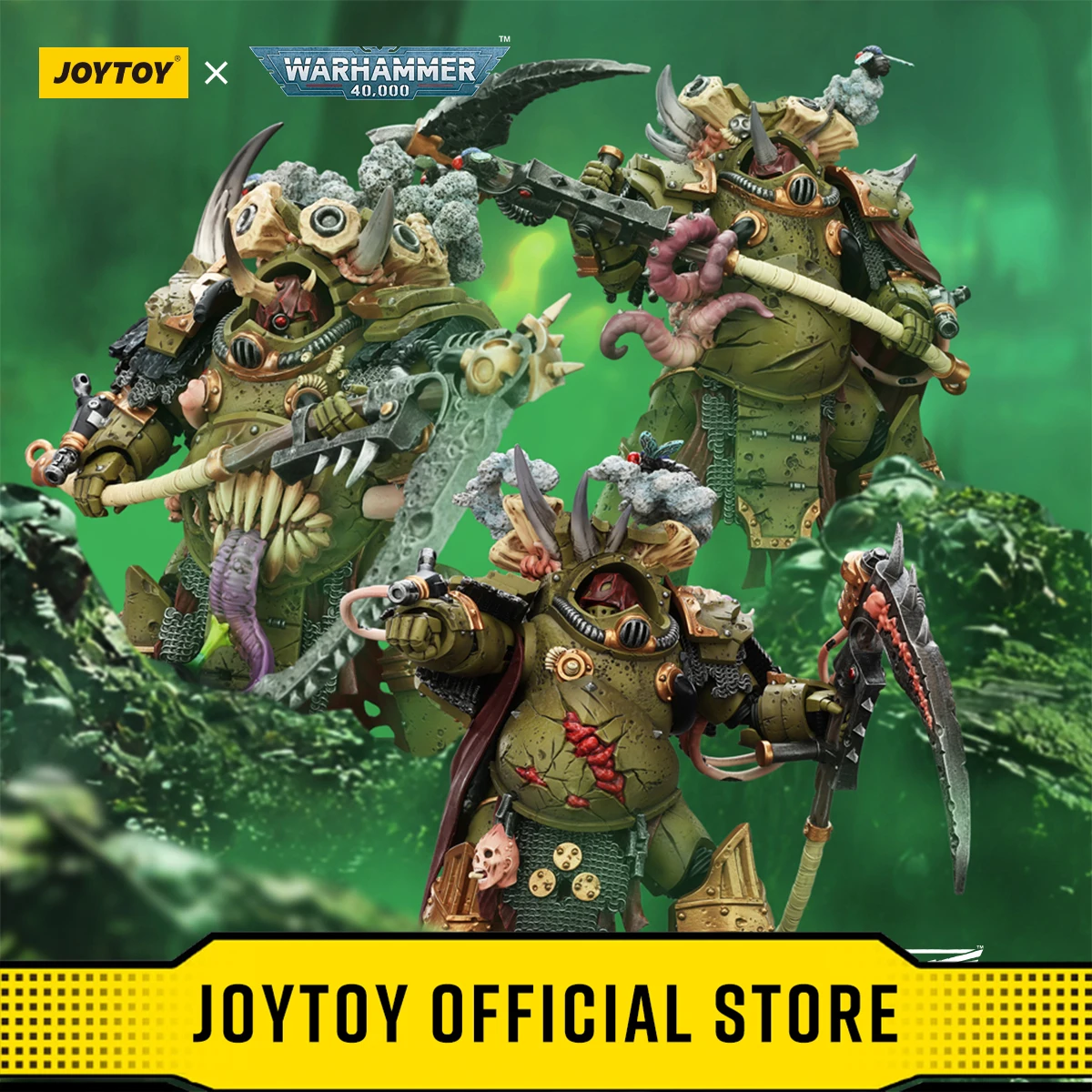 JOYTOY Warhammer 40k 1/18 Action Figures Death Guard Deathshroud Terminator Champion with Manreaper and Plaguespurter Gauntlets
JOYTOY Warhammer 40k 1/18 Action Figures Death Guard Deathshroud Terminator Champion with Manreaper and Plaguespurter Gauntlets
