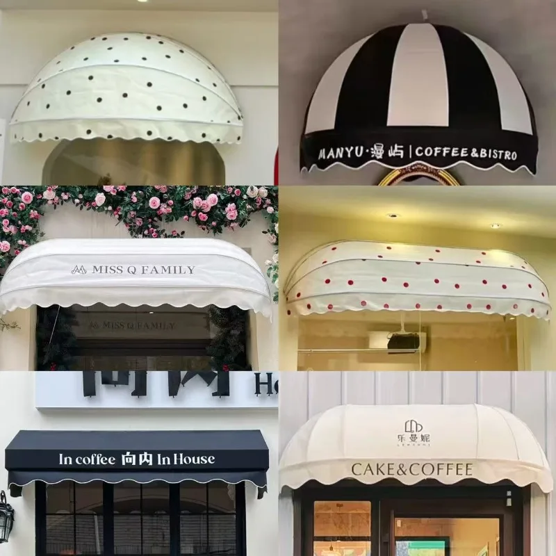 Door decoration fixed trapezoidal awning, shop folding semi-circular watermelon awning, window awning
Door decoration fixed trapezoidal awning, shop folding semi-circular watermelon awning, window awning