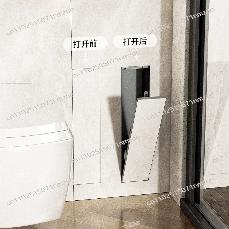 Recessed Mounted Stainless Steel Toilet Brush with Hidden Wall Niche for Bathroom
Recessed Mounted Stainless Steel Toilet Brush with Hidden Wall Niche for Bathroom