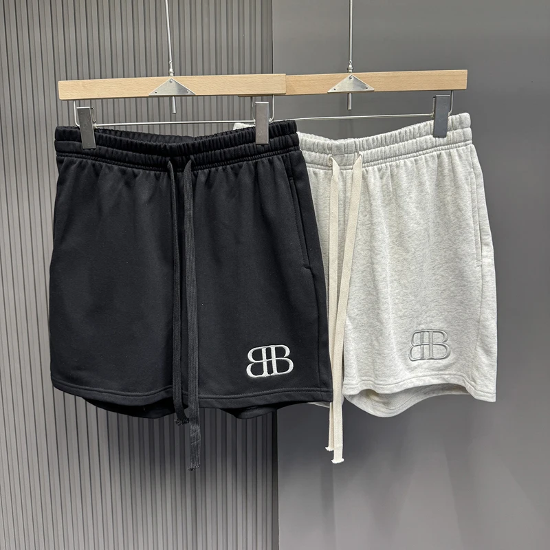 Шорты с зеркальной вышивкой Double B, черно-серые, унисекс, летние, для отдыха, пляжные, свободные, на шнурке
Шорты с зеркальной вышивкой Double B, черно-серые, унисекс, летние, для отдыха, пляжные, свободные, на шнурке