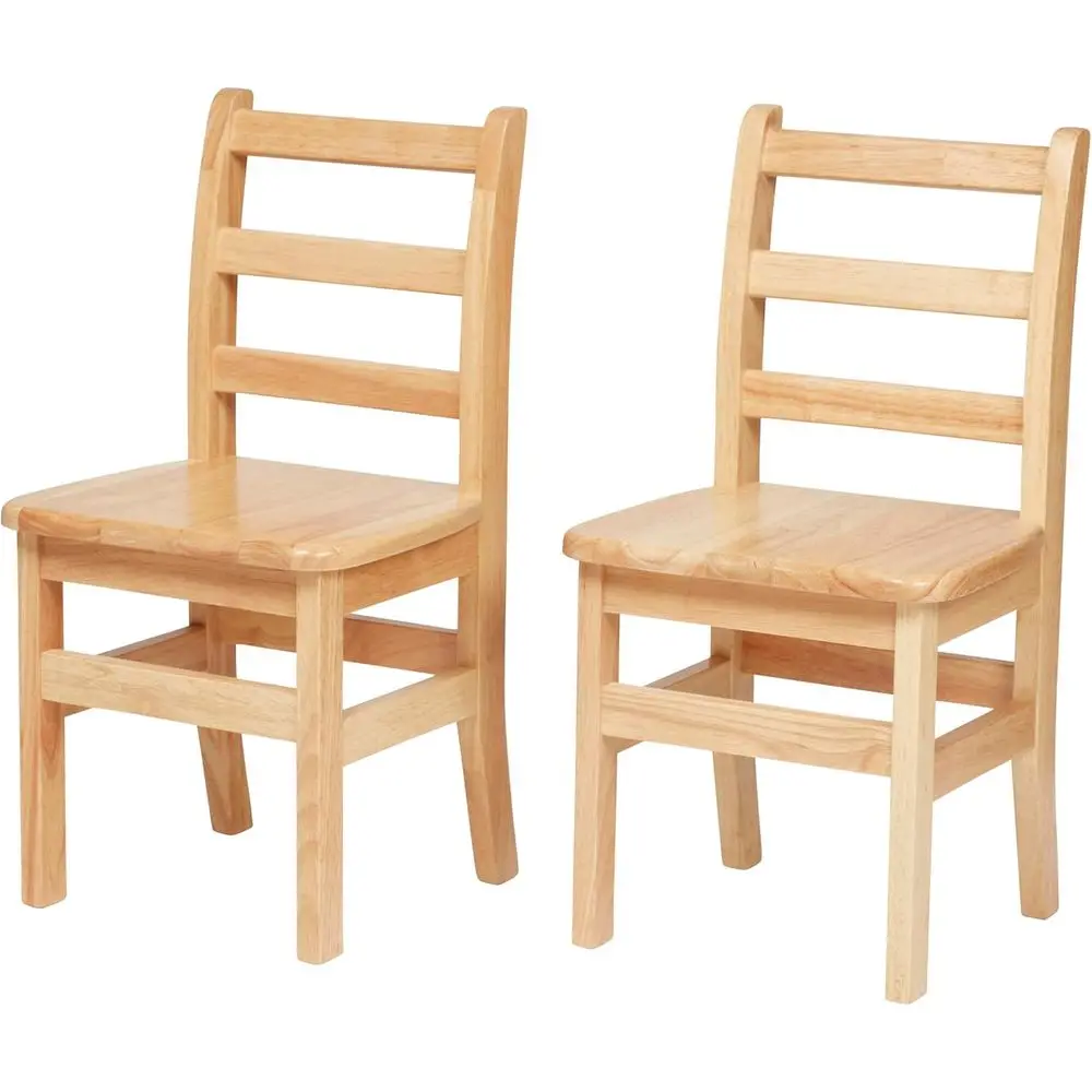 Natural Wooden Ladderback Chairs, 14 Seat Height, Kids Furniture, 2-Pack
Natural Wooden Ladderback Chairs, 14 Seat Height, Kids Furniture, 2-Pack