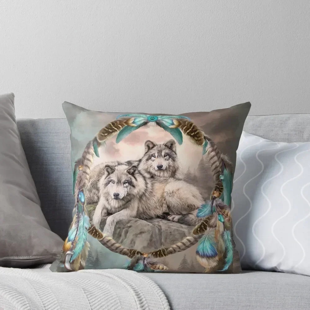 Dream Catcher - Two Wolves Together Throw Pillow Decorative Cushions For Living Room Christmas Covers Pillow Cases pillow
Dream Catcher - Two Wolves Together Throw Pillow Decorative Cushions For Living Room Christmas Covers Pillow Cases pillow