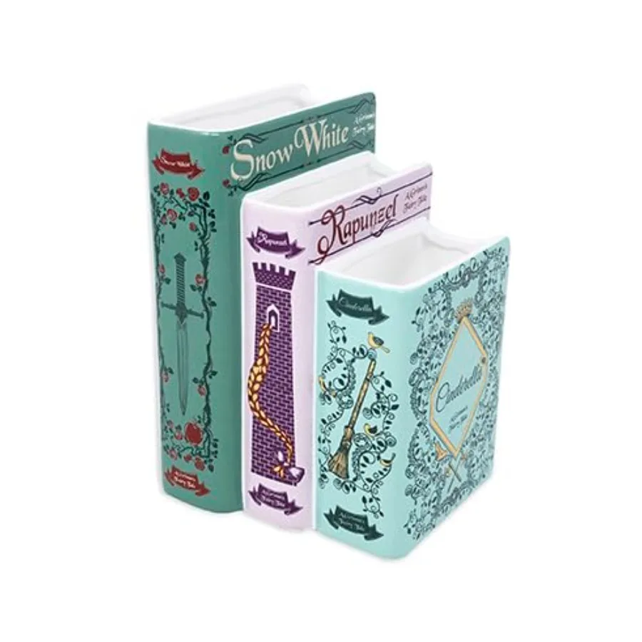 Steel Mill and Co Original Triple Book-Shaped Decorative Vase, Tiered Ceramic Bookshelf Decor, Unique Flower Holder for Book Lo
Steel Mill and Co Original Triple Book-Shaped Decorative Vase, Tiered Ceramic Bookshelf Decor, Unique Flower Holder for Book Lo