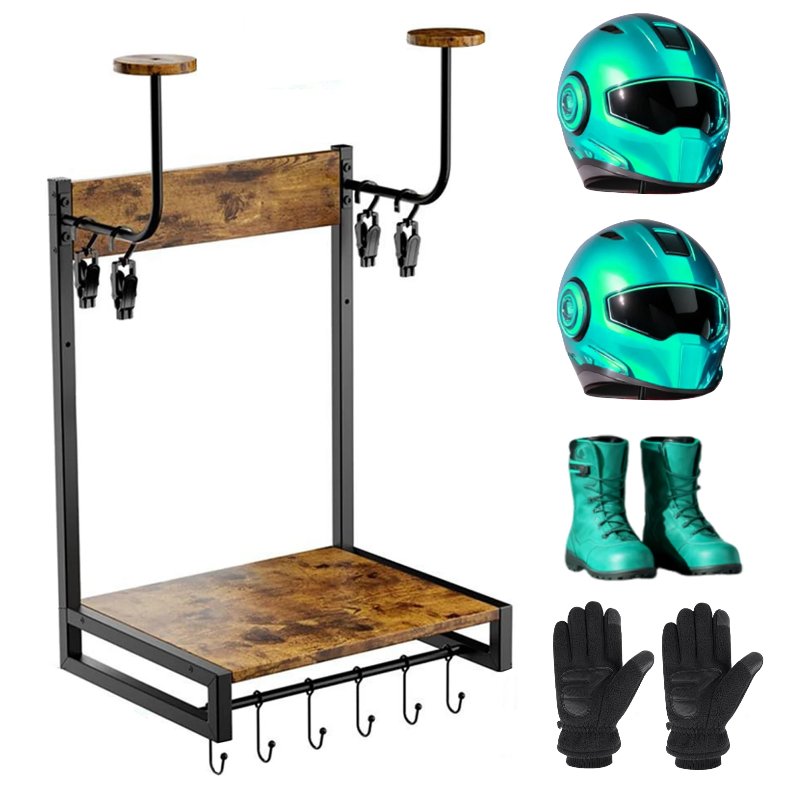 Настенный держатель для мотоциклетного шлема, стойка для хранения мотоэкипировки, подходит для большинства шлемов и одежды, аксессуары для мотоциклов, хранение снаряжения.
Настенный держатель для мотоциклетного шлема, стойка для хранения мотоэкипировки, подходит для большинства шлемов и одежды, аксессуары для мотоциклов, хранение снаряжения.