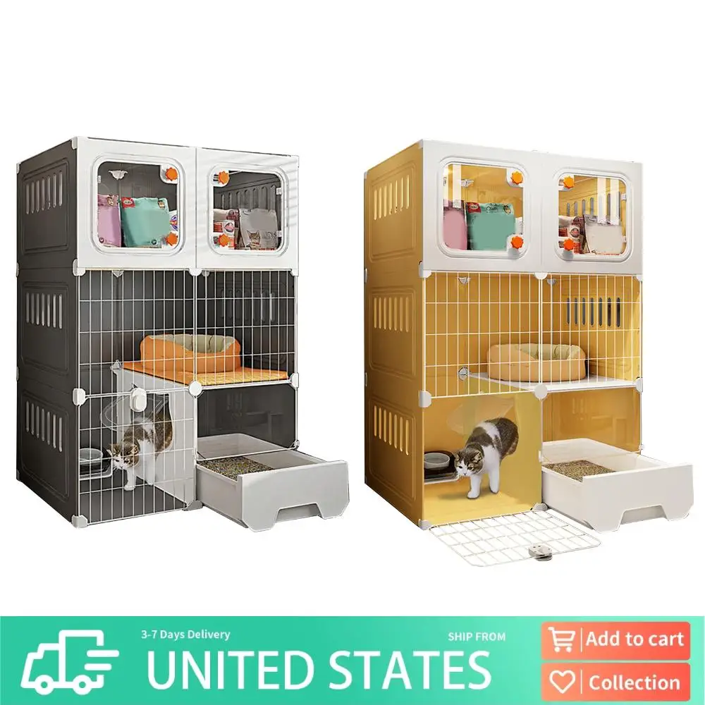 Cat Cage Indoor with Litter Box DIY Cat Crate, Cat Playpen Indoor & Outdoor Detachable Metal Wire Large Exercise Place Ideal
Cat Cage Indoor with Litter Box DIY Cat Crate, Cat Playpen Indoor & Outdoor Detachable Metal Wire Large Exercise Place Ideal