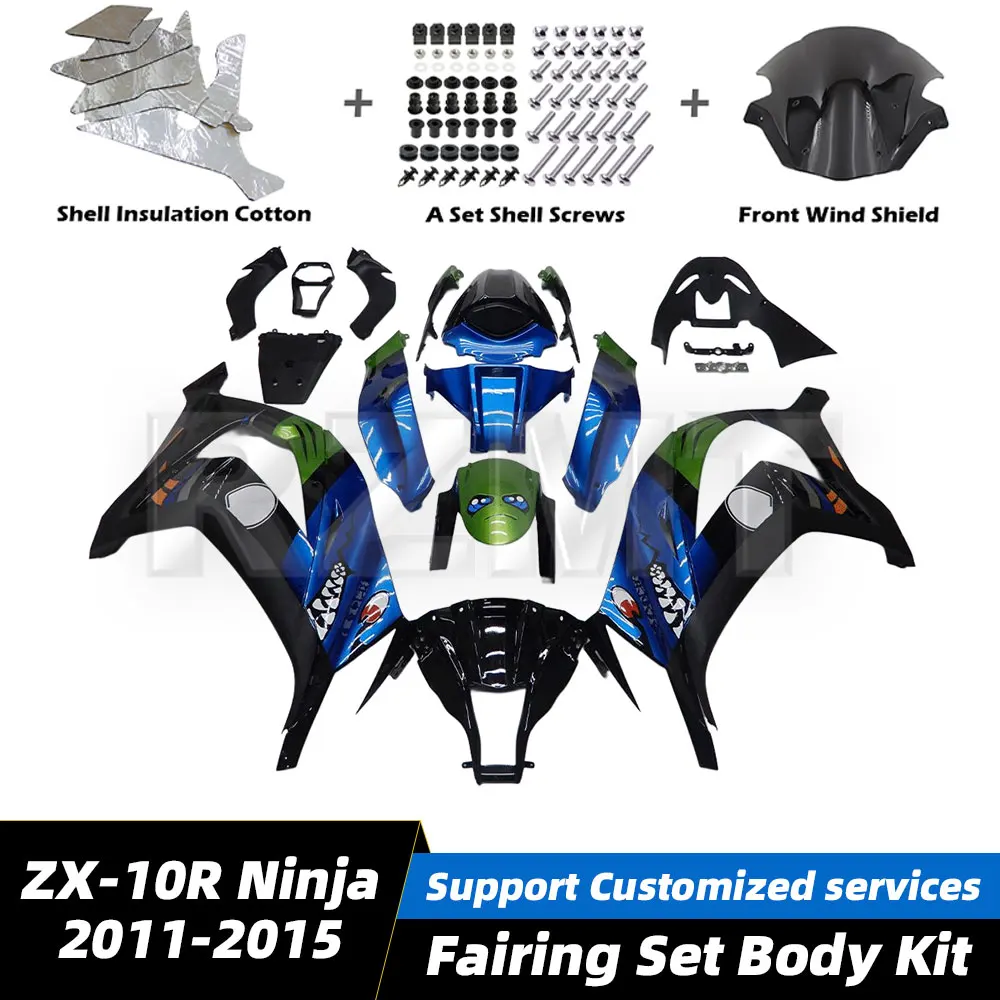 For Kawasaki ZX-10R Ninja 2011-2015 Motorcycle Fairings Set Mold Painted ABS Plastic Bodywork Kits Shell Injection K1011-1002b
For Kawasaki ZX-10R Ninja 2011-2015 Motorcycle Fairings Set Mold Painted ABS Plastic Bodywork Kits Shell Injection K1011-1002b