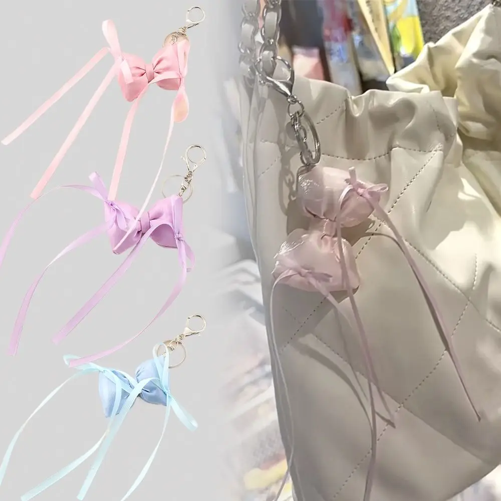 Trendy Sweet Ribbon Bowknot Keychain Luxury Elegant Bag Hanging Pendant Phone Charm Bag Accessories
Trendy Sweet Ribbon Bowknot Keychain Luxury Elegant Bag Hanging Pendant Phone Charm Bag Accessories