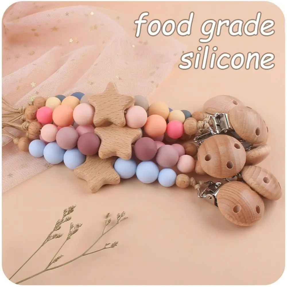 Nipple Holder Clips Children Soother Holder Wood Baby Teether Toys Straps Dummy Clips Pacifier Holder Clips Baby Pacifier Chain
Nipple Holder Clips Children Soother Holder Wood Baby Teether Toys Straps Dummy Clips Pacifier Holder Clips Baby Pacifier Chain