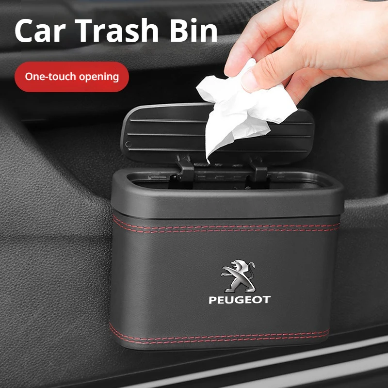 Multi-functional Car Trash Bin Hanging Vehicle Garbage Dust Case Backrest Storage Box Pressing Trash Can Accessories Peugeot
Multi-functional Car Trash Bin Hanging Vehicle Garbage Dust Case Backrest Storage Box Pressing Trash Can Accessories Peugeot