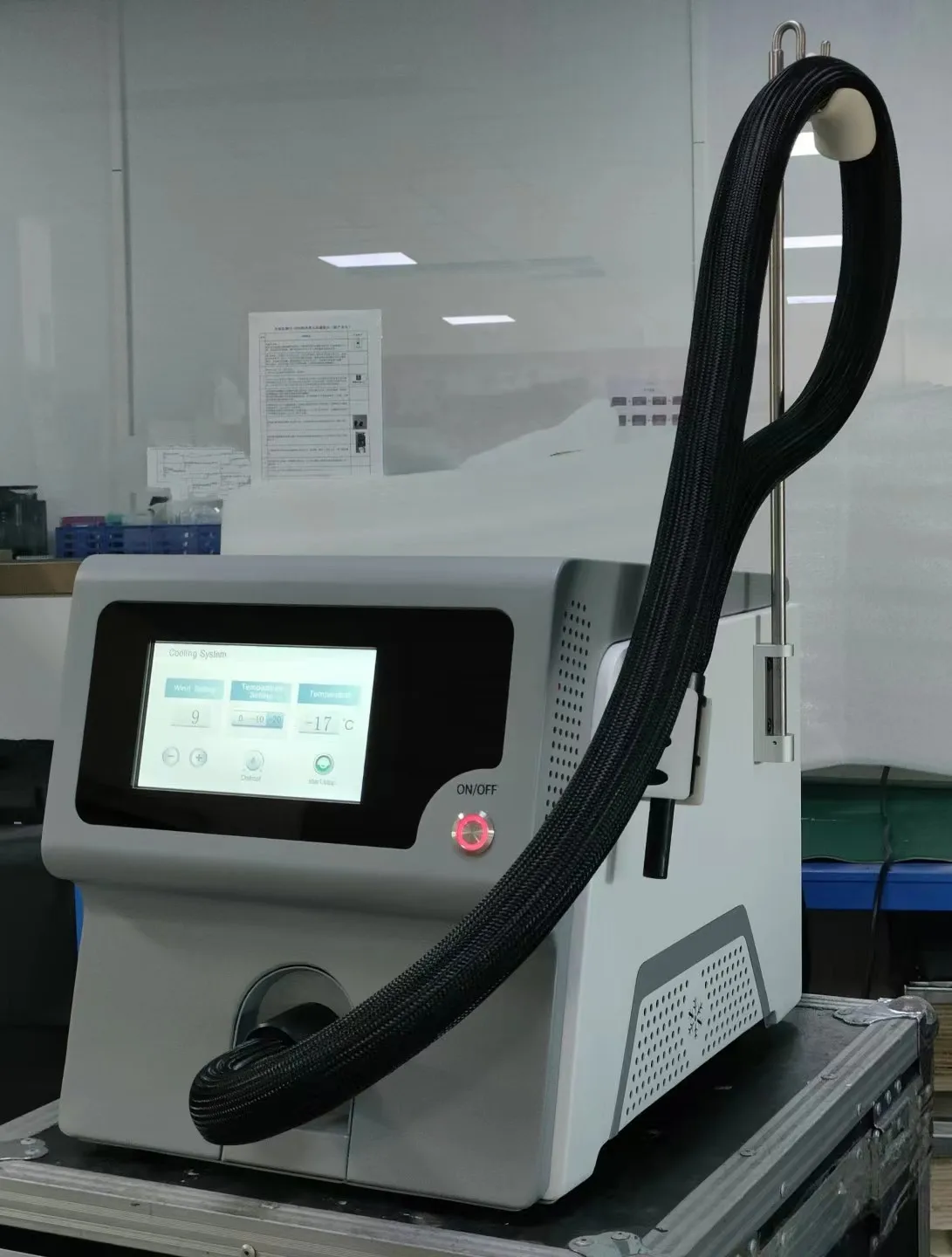 2025 new quipment Skin Cooler Air Cooling Medical Machine Cold Cold Air Skin Cooling Machine for Nd Yag Laser Tattoo Removal
2025 new quipment Skin Cooler Air Cooling Medical Machine Cold Cold Air Skin Cooling Machine for Nd Yag Laser Tattoo Removal