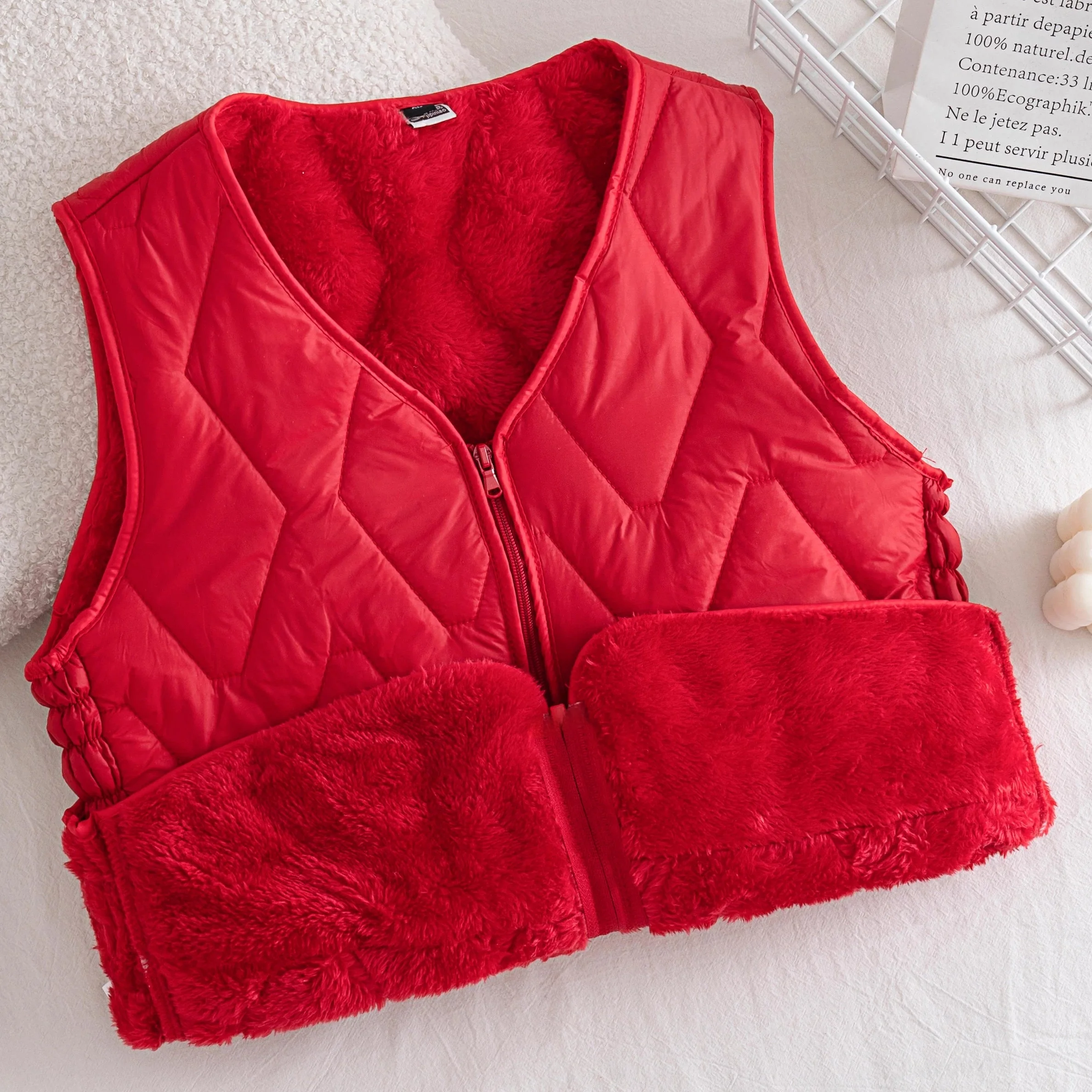 Women's Fce Lined Embroidered Slim Fit Vest 2025 Autumn Winter down Cotton Jaet Breathable oulder Pad ort Sle
Women's Fce Lined Embroidered Slim Fit Vest 2025 Autumn Winter down Cotton Jaet Breathable oulder Pad ort Sle