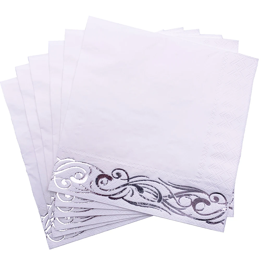 50 Pcs Wedding Napkins Disposable Cocktail Paper Virgin Wood Pulp Tissues For Banquets Parties Dinners receptions
50 Pcs Wedding Napkins Disposable Cocktail Paper Virgin Wood Pulp Tissues For Banquets Parties Dinners receptions