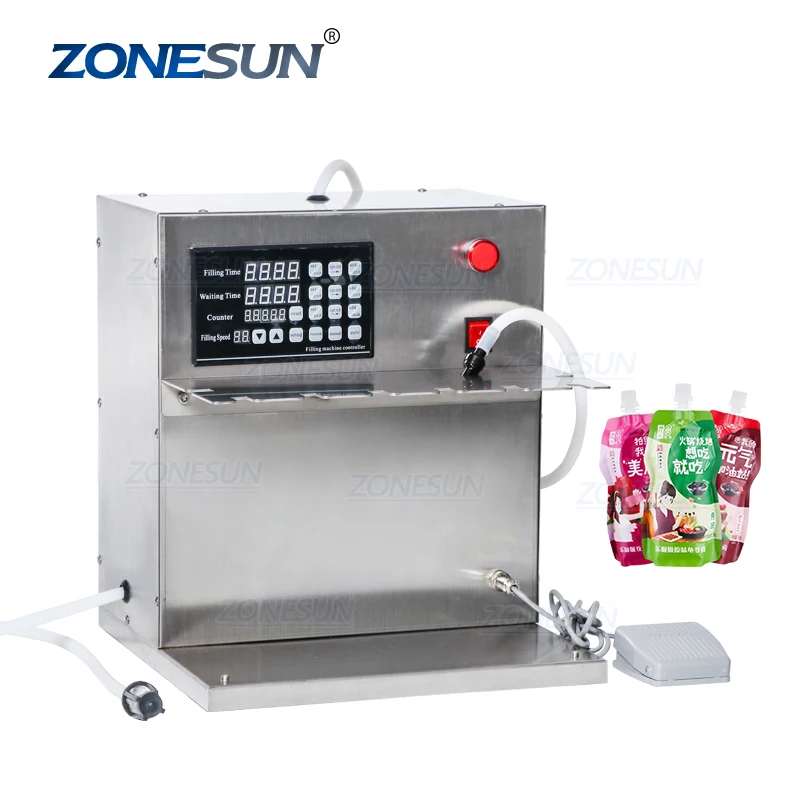 ZONESUN, полуавтоматический для молока сока, сумка для воды, масла, большой объем, носик, машина для розлива жидкости, трубка, банка, бутылка
ZONESUN, полуавтоматический для молока сока, сумка для воды, масла, большой объем, носик, машина для розлива жидкости, трубка, банка, бутылка