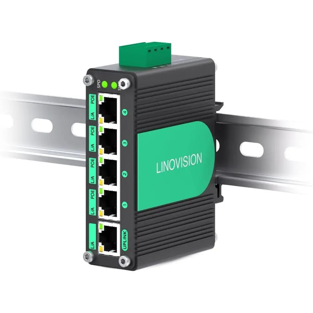 12V 5-Port Gigabit PoE Switch, 48V Output, 30W Ports, Suitable for RV/VoIP Systems
12V 5-Port Gigabit PoE Switch, 48V Output, 30W Ports, Suitable for RV/VoIP Systems