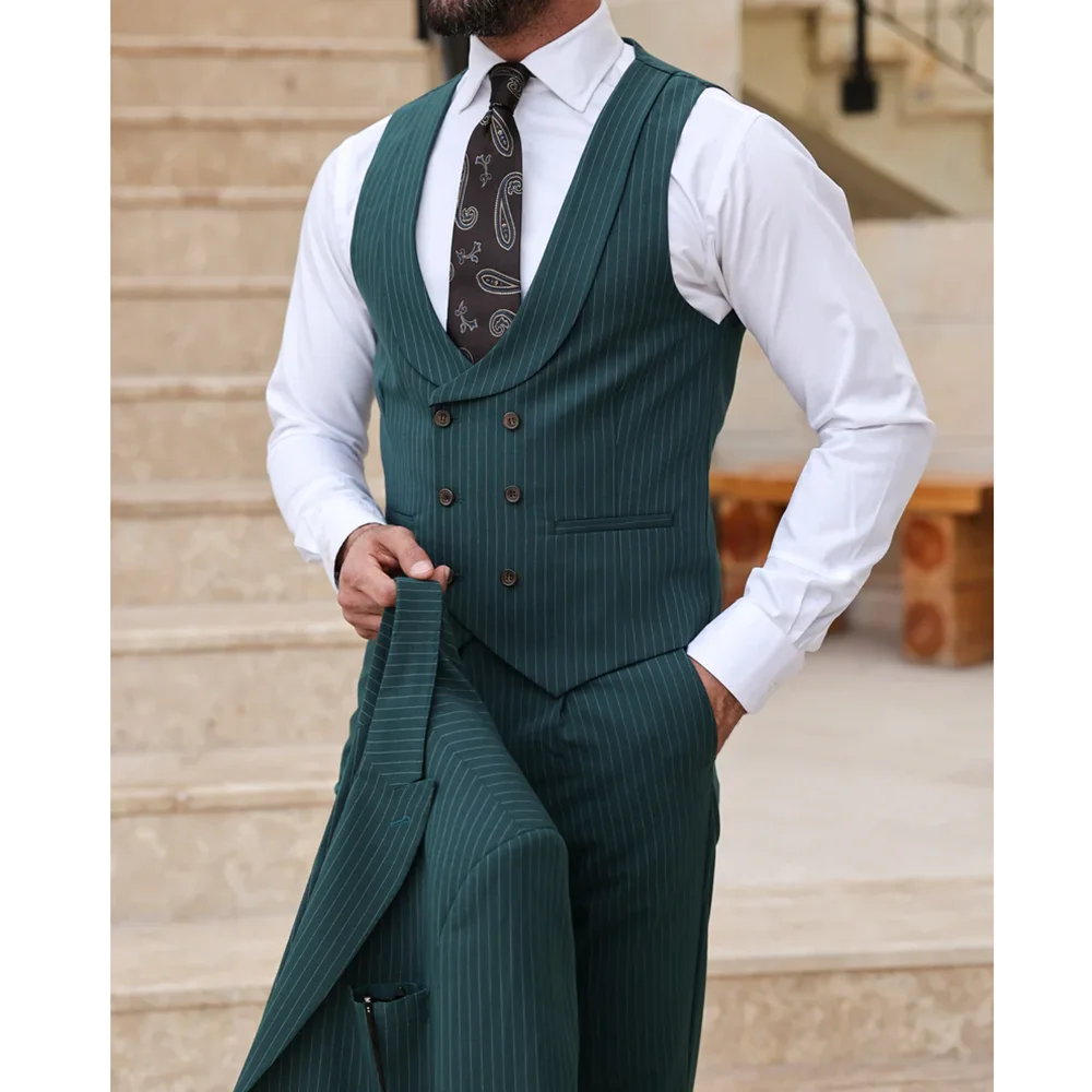 Customized Stripe Men's Suits Fashion Single Breasted Peak Lapel Elegant Man Suit Smart Casual Business Office Formal Blazer
Customized Stripe Men's Suits Fashion Single Breasted Peak Lapel Elegant Man Suit Smart Casual Business Office Formal Blazer