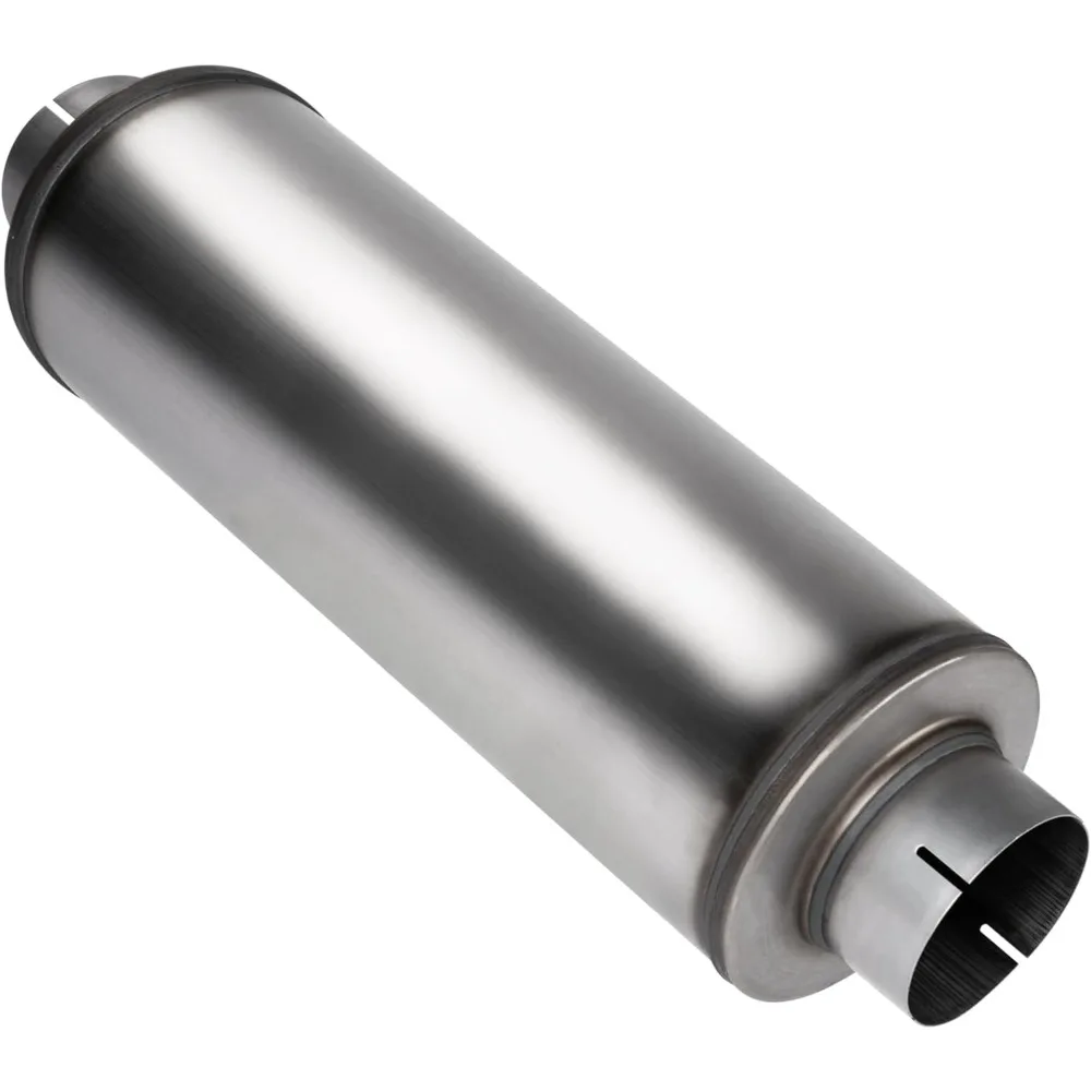 4'' Exhaust Muffler, 4'' inlet/outlet, Universal 30'' Overall Stainless Steel Straight Through Design, Resonator Muffler
4'' Exhaust Muffler, 4'' inlet/outlet, Universal 30'' Overall Stainless Steel Straight Through Design, Resonator Muffler