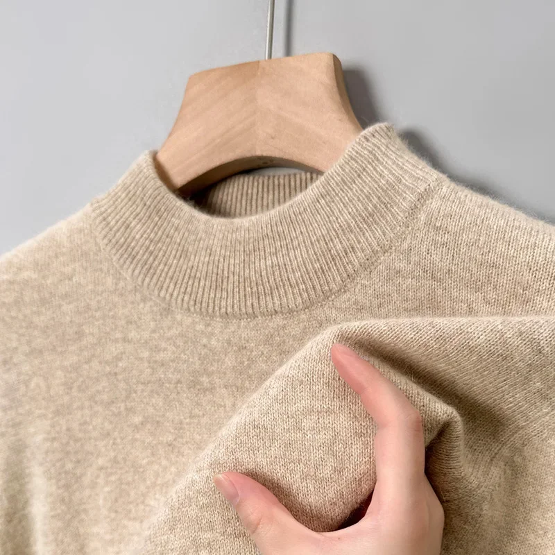 Sweater Half Turtleneck Pullovers Men's Knitted Bottom Autumn Elastic Warm Solid Business Shirt Loose Fit High Quality Men's Top
Sweater Half Turtleneck Pullovers Men's Knitted Bottom Autumn Elastic Warm Solid Business Shirt Loose Fit High Quality Men's Top