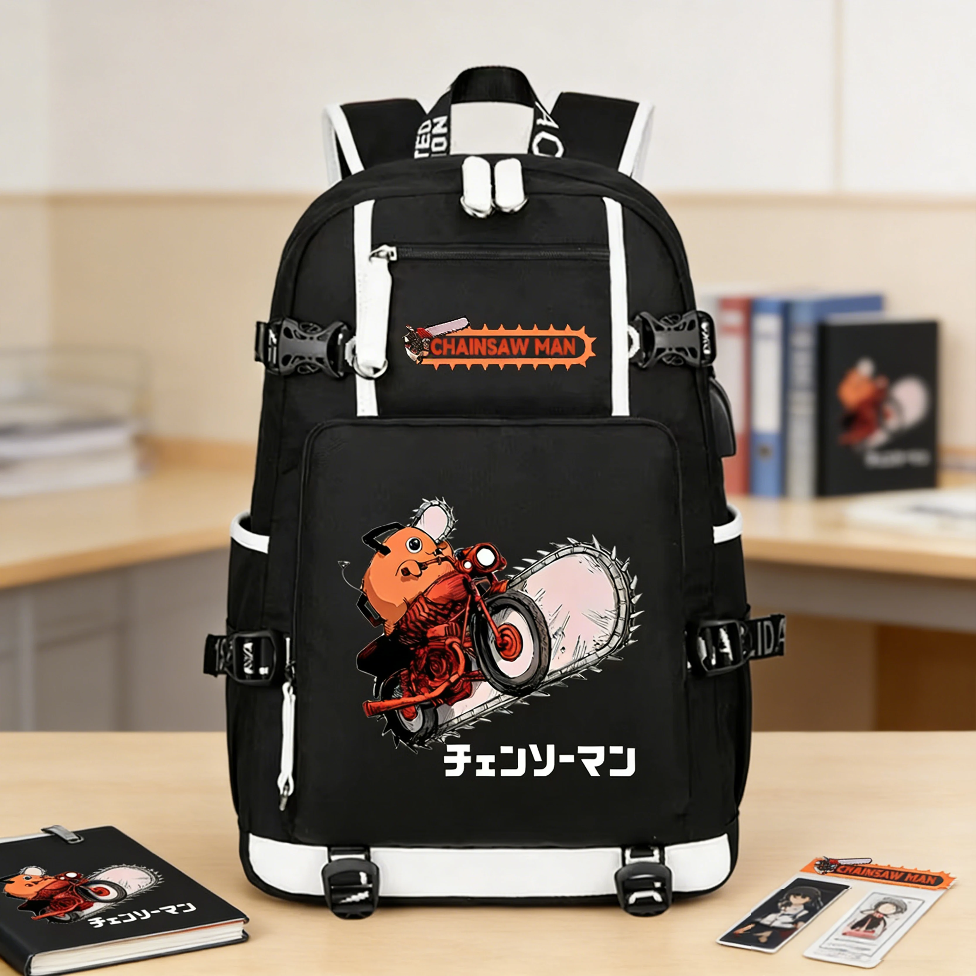 Chainsaw Man Oxford School Bags Anime Bookbag Pochita Cartoon Travel Bagpack USB Charging Laptop Backpack Unisex Knapsack
Chainsaw Man Oxford School Bags Anime Bookbag Pochita Cartoon Travel Bagpack USB Charging Laptop Backpack Unisex Knapsack