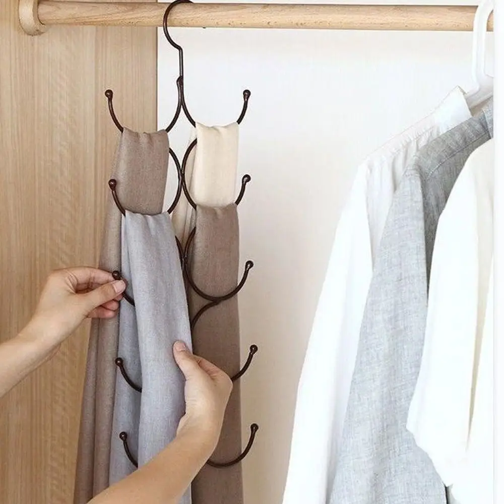 2Pcs Metal Multi-layer Scarf Hanger Space Saving Large Capacity Scarf Tie Rack Household Belt Scarf Storage Hanger for Home
2Pcs Metal Multi-layer Scarf Hanger Space Saving Large Capacity Scarf Tie Rack Household Belt Scarf Storage Hanger for Home
