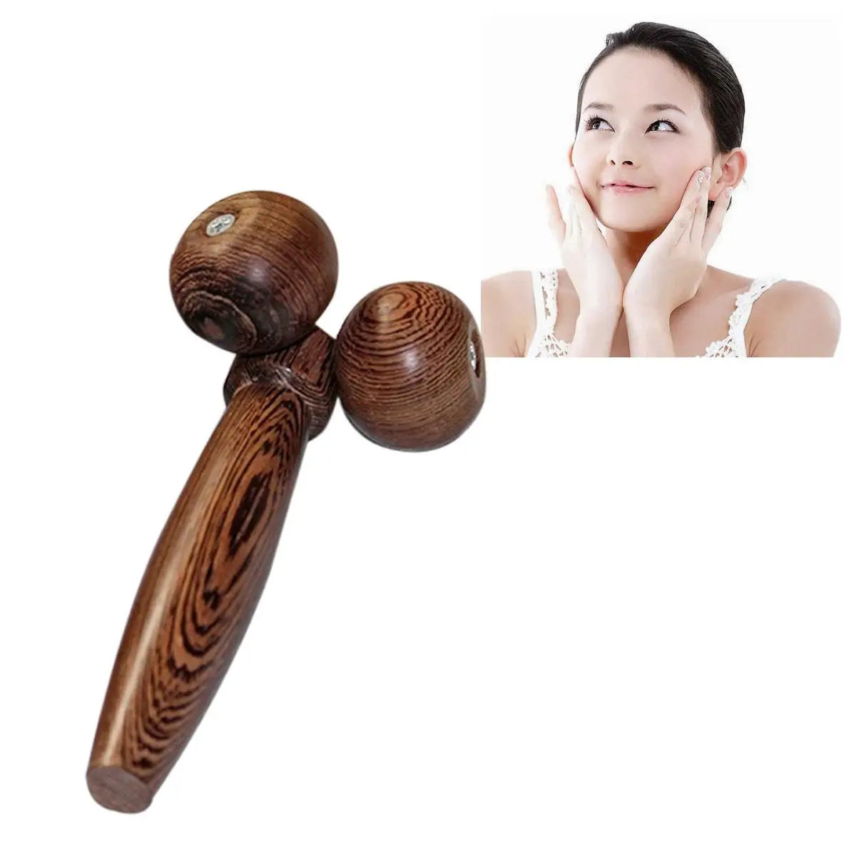 Wooden Face Massager Lifting Tool Bamboo Beauty Roller Shoulder Neck Massager Promote Circulation Tighten Face Slimming
Wooden Face Massager Lifting Tool Bamboo Beauty Roller Shoulder Neck Massager Promote Circulation Tighten Face Slimming