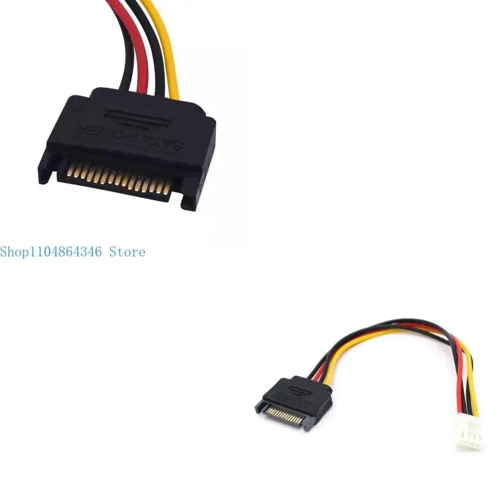 2Pcs 15pin Sata Male to 4pin Floppy FDD Female Power Converter Adapter Cable Sata Power 15p to 4p Connector 20cm/7.87in
2Pcs 15pin Sata Male to 4pin Floppy FDD Female Power Converter Adapter Cable Sata Power 15p to 4p Connector 20cm/7.87in