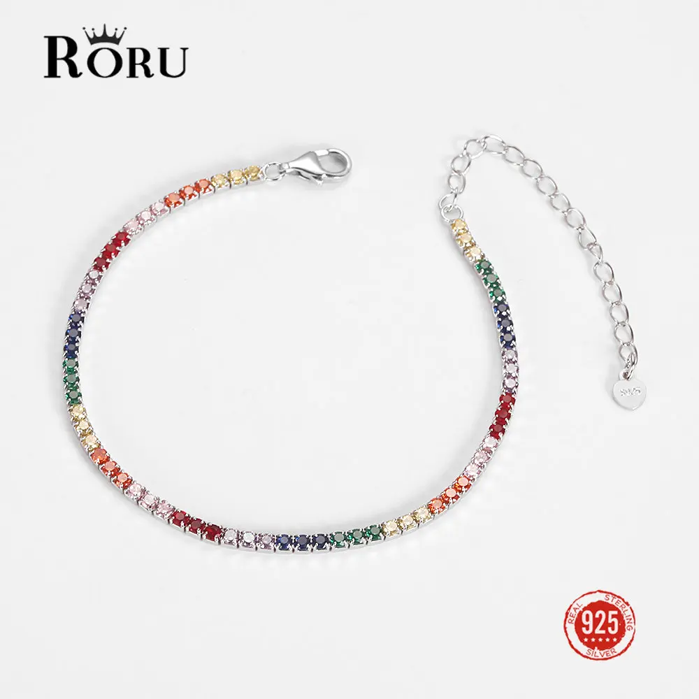 Multi-color 925 Silver Tennis Bracelet for Women Full Paved AAAA Zircon Bracelet 18k Gold Plated Jewelry Party Gift Wholesale
Multi-color 925 Silver Tennis Bracelet for Women Full Paved AAAA Zircon Bracelet 18k Gold Plated Jewelry Party Gift Wholesale