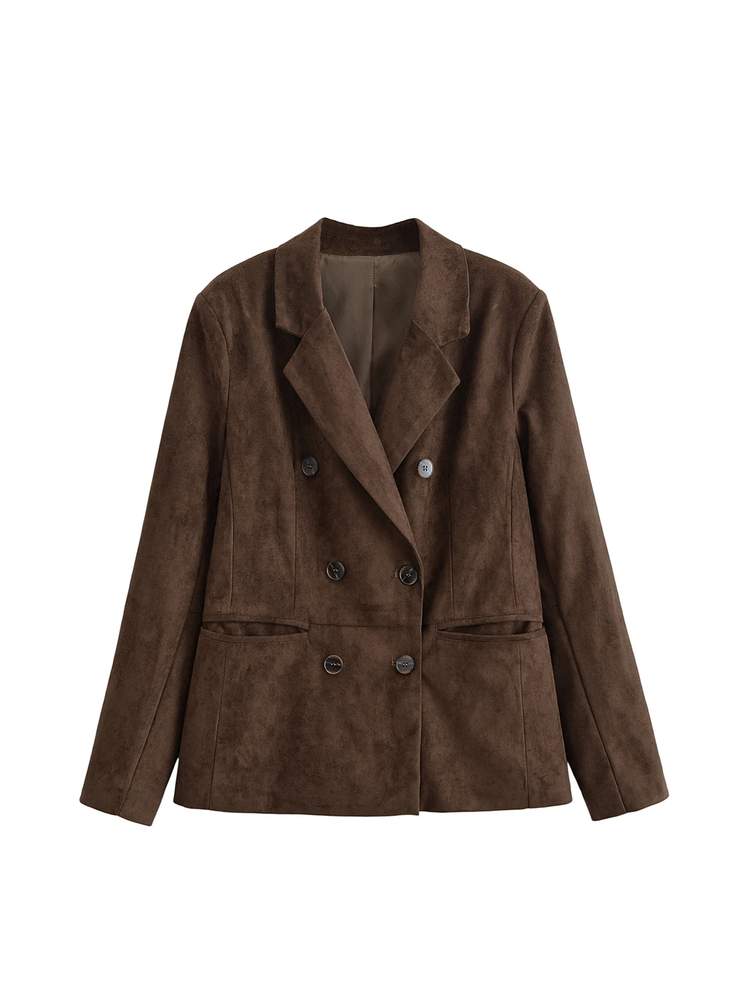 Women's Brown Blazer Jacket Y2k Harajuku 2000s Vintage Long Sleeve Single Breasted Suede Suit Coat Oversize Outerwear Autum 2025
Women's Brown Blazer Jacket Y2k Harajuku 2000s Vintage Long Sleeve Single Breasted Suede Suit Coat Oversize Outerwear Autum 2025