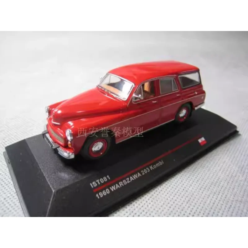 Diecast IST 081 1/43 Scale Poland WARSZAWA 203 KOMBI Warsaw 1960 Alloy Car Model Collectible Toy Gift Souvenir Display Ornament
Diecast IST 081 1/43 Scale Poland WARSZAWA 203 KOMBI Warsaw 1960 Alloy Car Model Collectible Toy Gift Souvenir Display Ornament