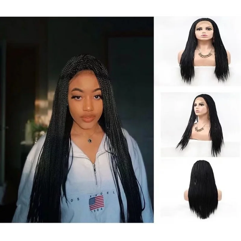 Hand-twisted synthetic fiber , lace front dreadlocks, matte high-temperature silk three-strand braids
Hand-twisted synthetic fiber , lace front dreadlocks, matte high-temperature silk three-strand braids