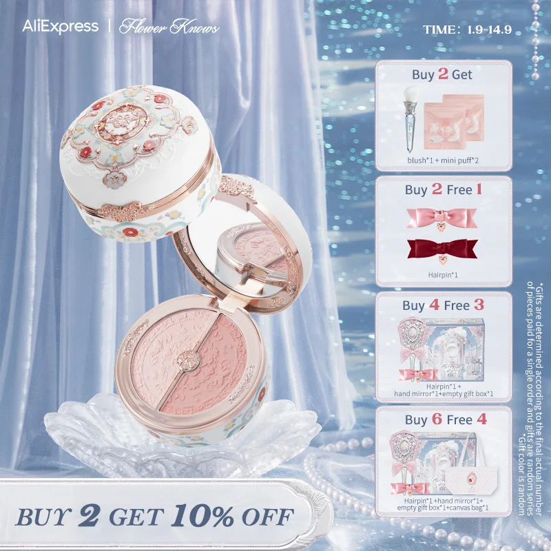 Flower Knows Butterfly Cloud Collar Collection Rouge Box Highlighting & Blush Duo Powder Brightening Auxiliary colors 6g
Flower Knows Butterfly Cloud Collar Collection Rouge Box Highlighting & Blush Duo Powder Brightening Auxiliary colors 6g