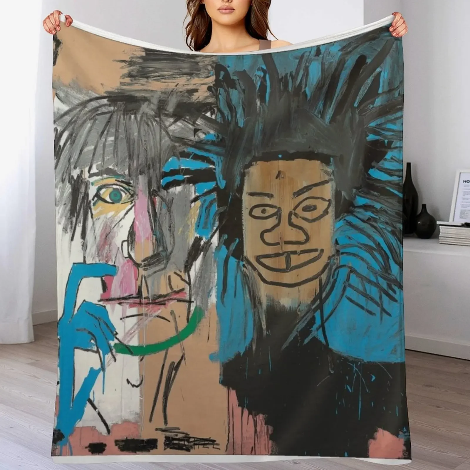 Collaboration jean-michel and warhol - painting illustration Throw Blanket Picnic Cute Multi-Purpose Camping Blankets
Collaboration jean-michel and warhol - painting illustration Throw Blanket Picnic Cute Multi-Purpose Camping Blankets