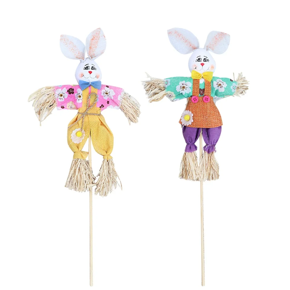 2Pcs Harvest Scarecrow Stakes 15in Straw Rabbit Decor Thanksgiving Halloween Garden Fall Display Decoration Yard
2Pcs Harvest Scarecrow Stakes 15in Straw Rabbit Decor Thanksgiving Halloween Garden Fall Display Decoration Yard