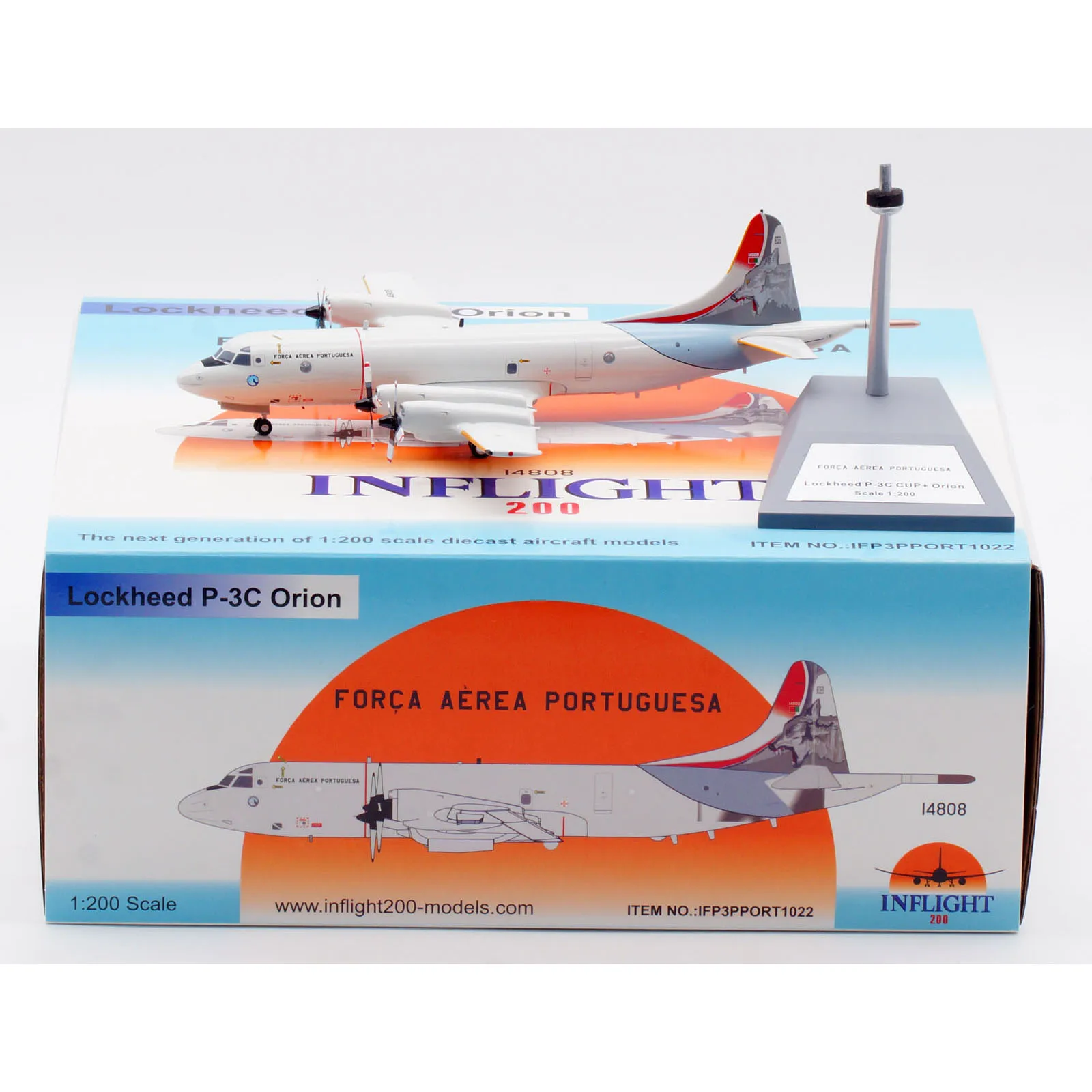 IFP3PPORT1022 Alloy Collectible Plane Gift INFLIGHT1:200 PORTUGESE AIR FORCE Lockheed P-3C Orion Diecast Aircraft Model 14808
IFP3PPORT1022 Alloy Collectible Plane Gift INFLIGHT1:200 PORTUGESE AIR FORCE Lockheed P-3C Orion Diecast Aircraft Model 14808