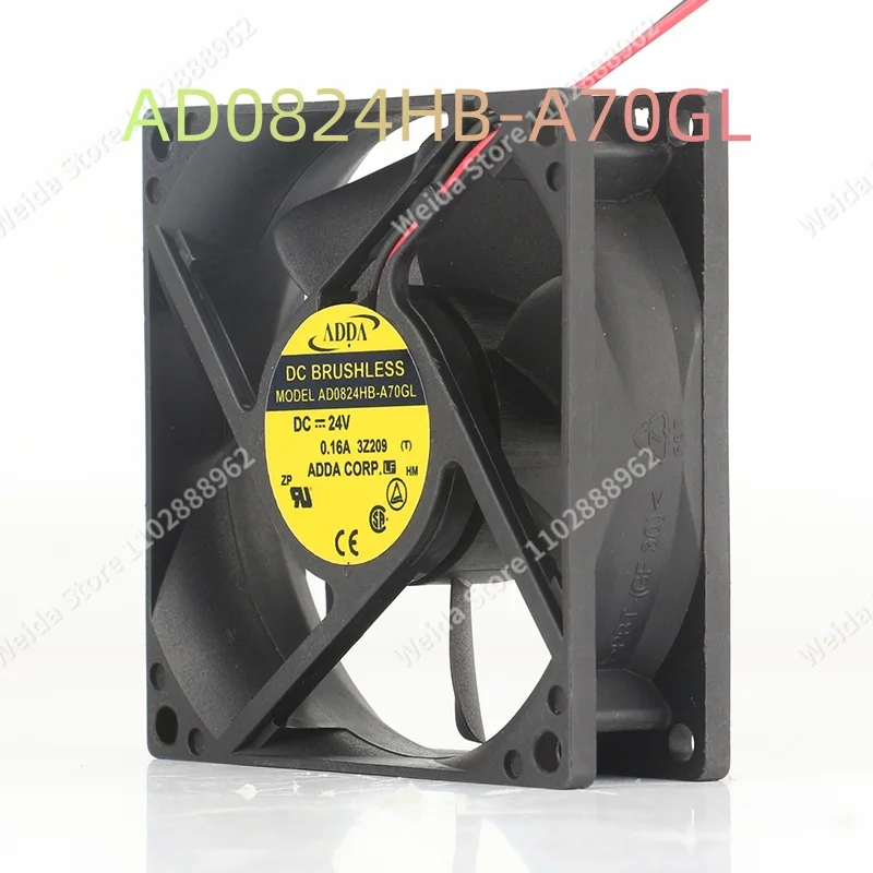 Вентилятор охлаждения ADDA AD0824HB-A70GL 5V 12V 48V DC 24V 0.16A AC EC 8025 8CM для лифтов, осевой, бесшумный, с двойным шарикоподшипником
Вентилятор охлаждения ADDA AD0824HB-A70GL 5V 12V 48V DC 24V 0.16A AC EC 8025 8CM для лифтов, осевой, бесшумный, с двойным шарикоподшипником
