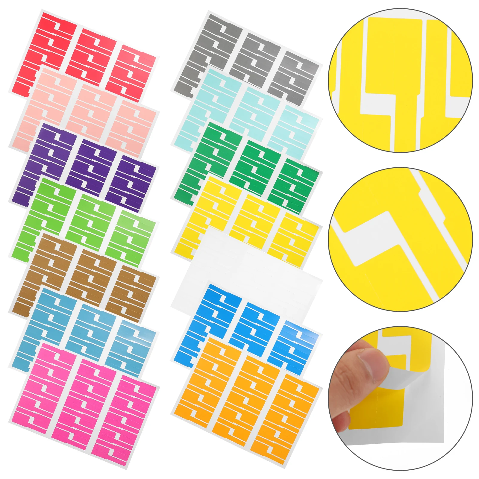 14 Sheets Self-Adhesive Cable Labels Colorful Wire Tags for Easy Cable Use Cord Labels
14 Sheets Self-Adhesive Cable Labels Colorful Wire Tags for Easy Cable Use Cord Labels