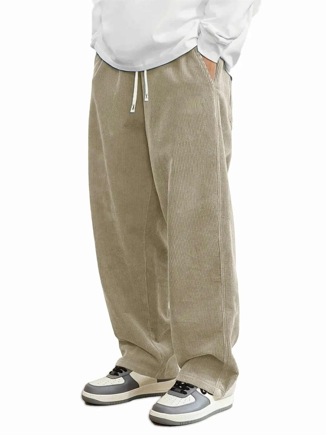 2026 Spring Autumn Men's Corduroy Casual Pants Business Fashion Solid Color Elastic Regular Fit Trousers Male Size
2026 Spring Autumn Men's Corduroy Casual Pants Business Fashion Solid Color Elastic Regular Fit Trousers Male Size